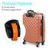 sourcing map 4Pcs Luggage Wheels Covers, Anti-Noise Luggage Wheel Silent