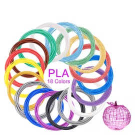 Kretrum 3D Pen Filament Refills 12 Colors Compatible with SCRIB3D MYNT3D PIKA3D 3D Pen for Kids Each Color 10Feet 1.75mm PLA 3D Printing Pen Filament Refills, NOT FIT 3Doodler Start Pen