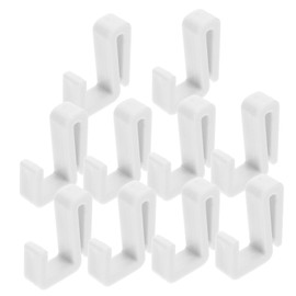 Operitacx 10pcs Versatile Plastic Hooks j Hooks for Coat Towel Bag Hanging Wall Kitchen Bathroom Organization