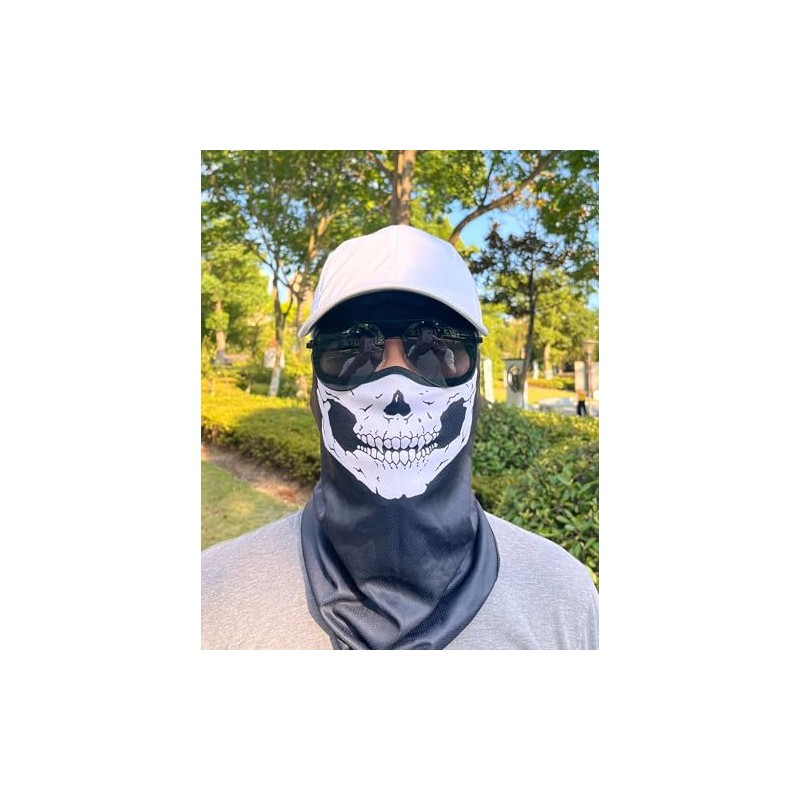 Balaclava Face Mask (White Beard Skull)