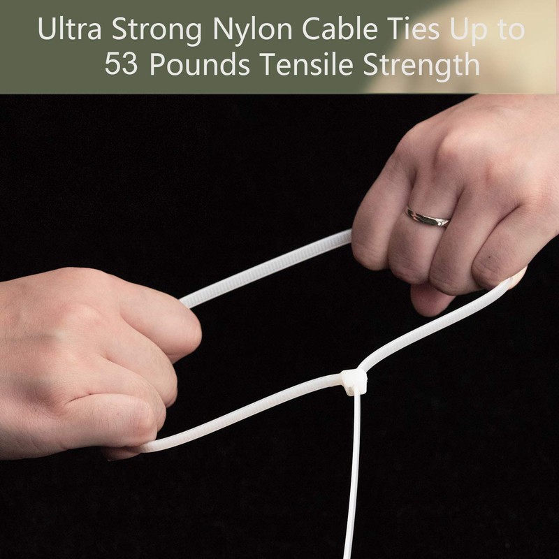 Pasow 25pcs Nylon Zip Ties Plastic Cable Ties Self-Locking Heavy
