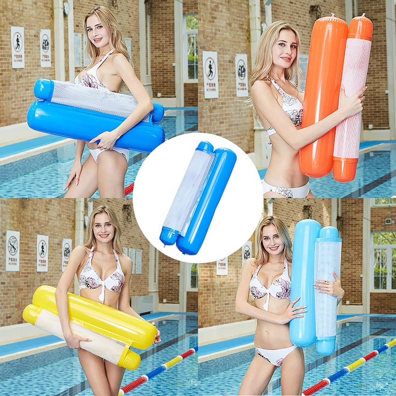 Sinwind Inflatable Swimming Bed, Water Hammock 4-in-1 Lounge Chair Pool