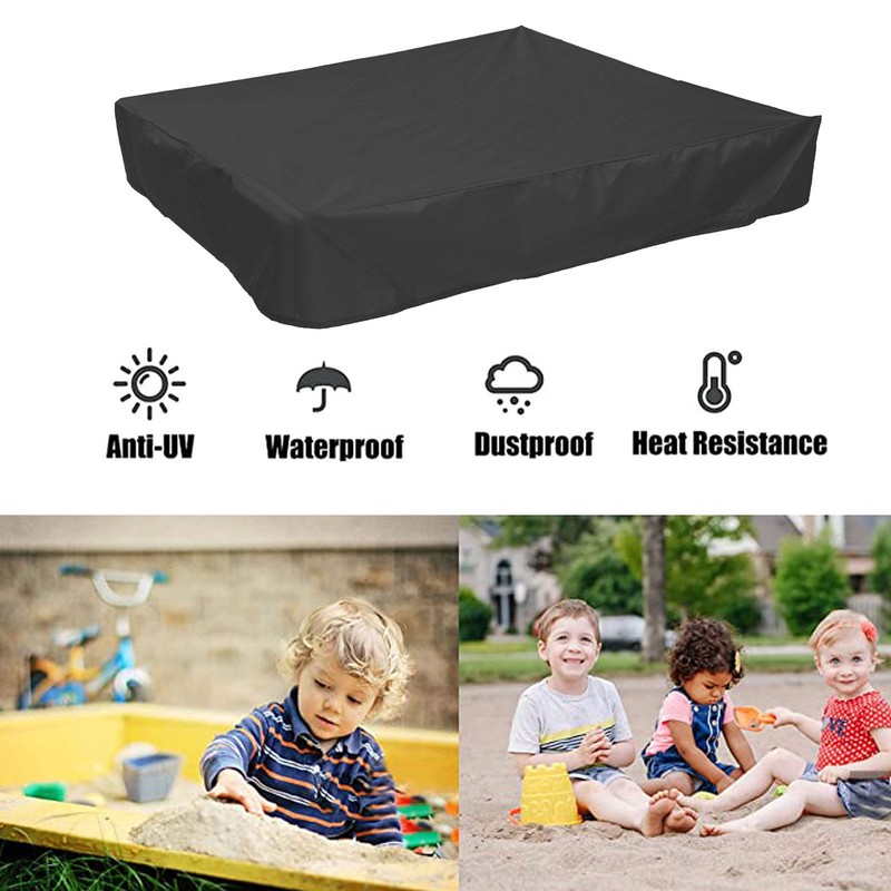 Sandbox Cover with Drawstring Square Dust Proof Anti UV Waterproof