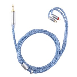 TRIPOWIN Zonie 16 Core Silver Plated Cable & SPCHIFI Earphone Upgrade Cable (2.5mm-0.78mm 2pin, Blue)