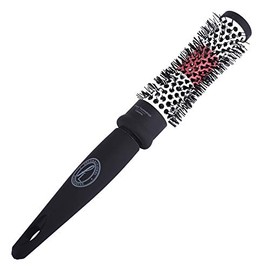 Ceramic Radial Hairbrush by Finelines - Small Round Barrel Hair Brush - Eliminates Frizz and Flyaway Hairs - Protects Hair from Heat using our Thermochromic Technology