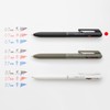 Pentel XBXAC37A Tri-Color Ballpoint Pen, Calme, 0.7mm, Black