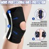 Knee Support with Lateral Stabilizers and Patular Support, Adjustable Knee