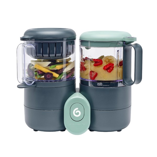 Babymoov Duo Meal Lite Food Maker - 4 in 1 Food Processor with Steam Cooker, Blender, Baby Purees, Warmer and Defroster