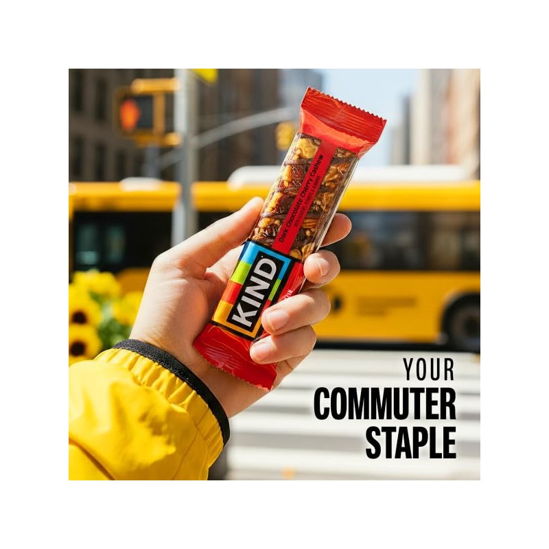 KIND Nut Bars, Dark Chocolate Cherry Cashew, Healthy Snacks, Gluten