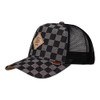 Djinns - Denim Check Trucker Cap Mesh Cap Hat Cap