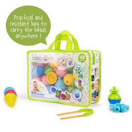 Lalaboom Baby Toy Lalaboom Beads Bag Set 48 Pieces BL460 Genuine Product