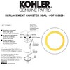 Kohler Genuine Part GP1059291 Toilet Tank Canister Valve Seal, Yellow