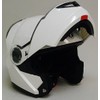 TORC T27 Full Face Modular Helmet with Blinc Bluetooth (White,