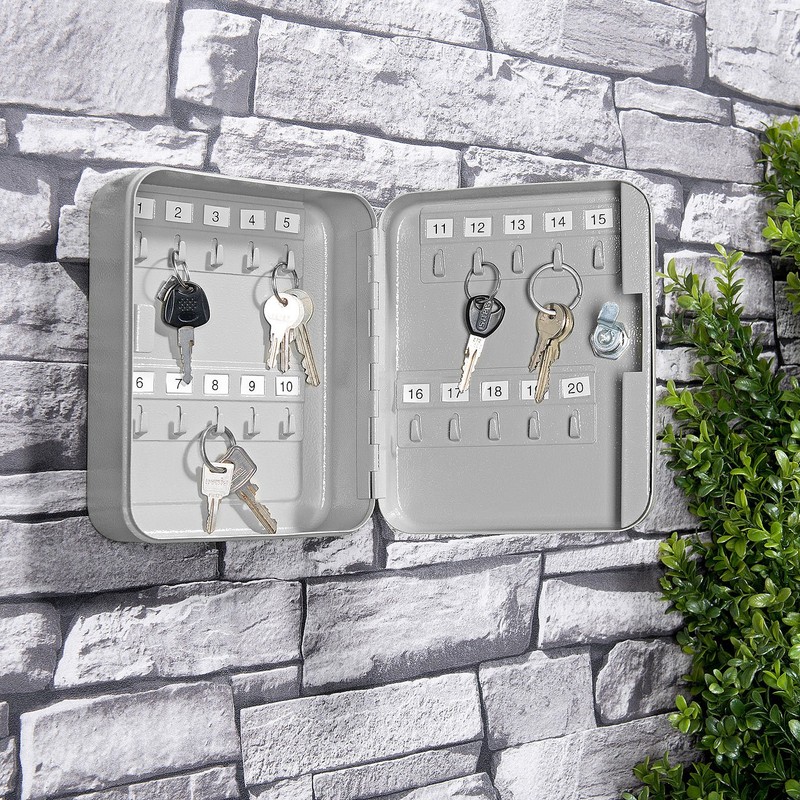 Xcase Metal Key Cabinet: Steel Key Cabinet for 20 Keys
