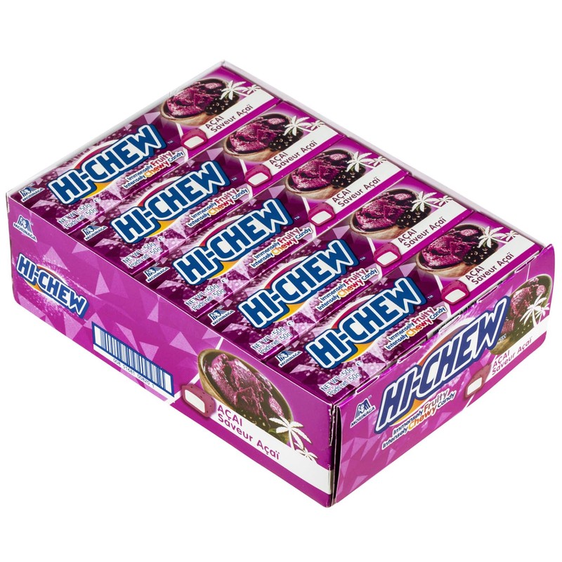 HI-CHEW Acai Sticks, 15-Pack, Unique Fun Soft & Chewy Taffy