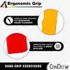 CanDo Hand Grip Exerciser Pair - Red, Light - 6