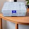 Beyoslf Small Bead Organizer Container, 14PCS Mini Clear Plastic Beads