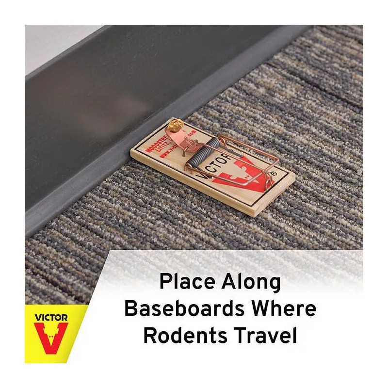 Victor M040 Metal Pedal Mouse Traps ( 12 Pack) Victor