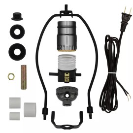 Creative Hobbies Lamp Kit for Liquor Bottles - Includes All Parts - Black Finish