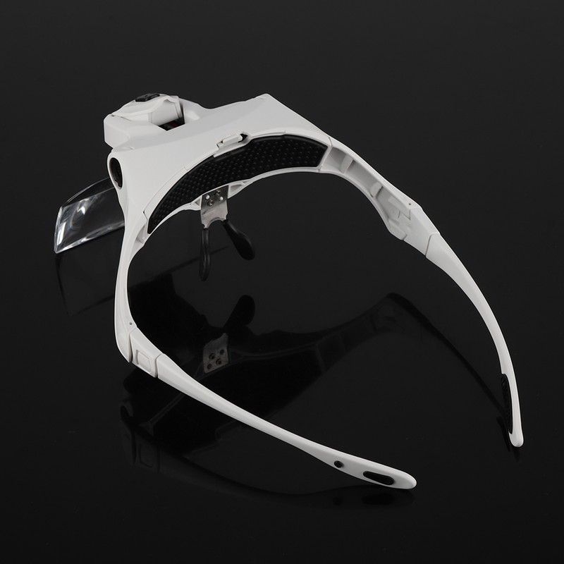 Hands Free Eyeglasses Bracket Magnifier with 5 Pcs Lenses Headband