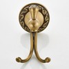 PEONYBATH Antique Bronze Brass Bath Towel Hooks, Wall Mounted Bathroom