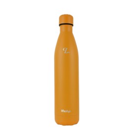 Lifestyl Stainless Steel Water Bottle | 24 Hrs Cold & 12 Hrs Hot| Thermoshield Technology Vacuum Insulated Metal Water Bottles, Leak-Proof Drinks Bottle for Gym (Mustard Orange, 500 ml)