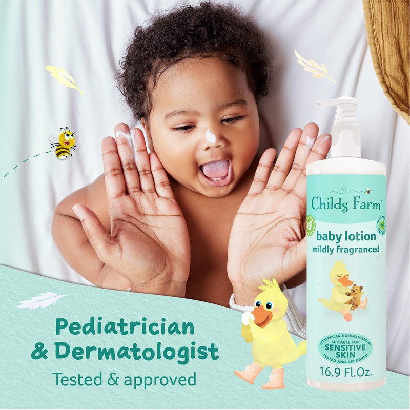 Childs Farm, Baby Lotion for Sensitive Skin, Moisturizer for Dry