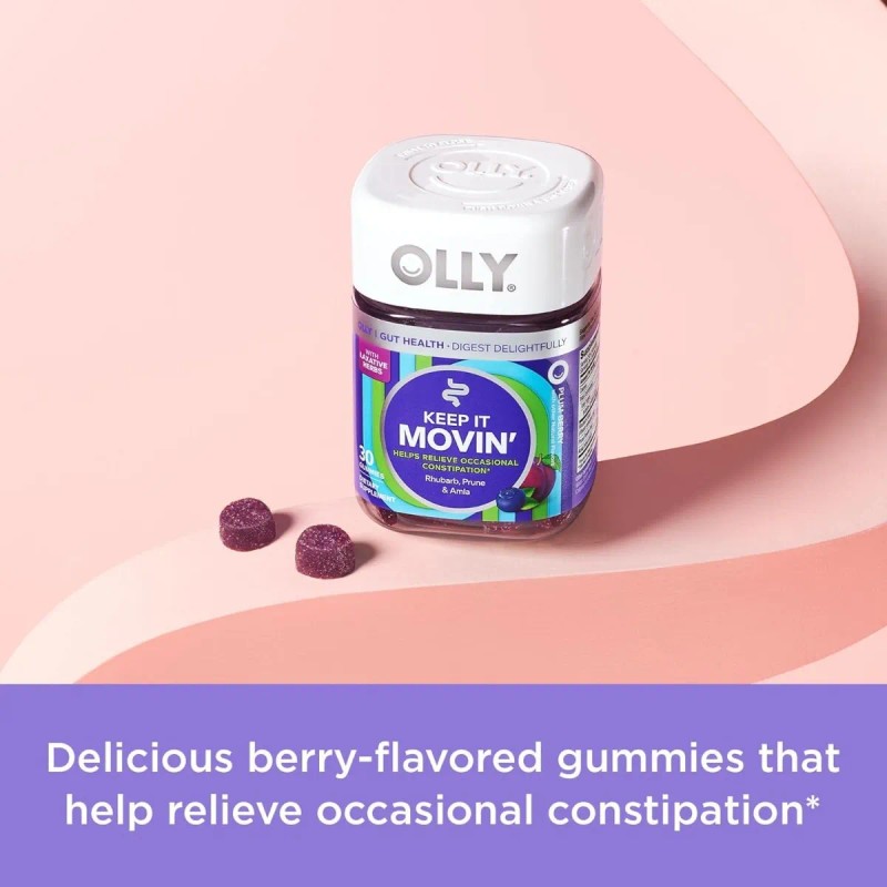 Olly Keep It Movin Alivio Del Estreñimiento Laxante 30 Gomas