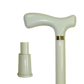 Vista International Fritz Wood Stick with White Color Walking Poles, Multicolor