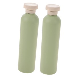 BUGUUYO 2pcs Travel Flip Cap Bottles Squeeze Bottles for Shampoo Lotion Toiletries Leakproof Compact for Travel