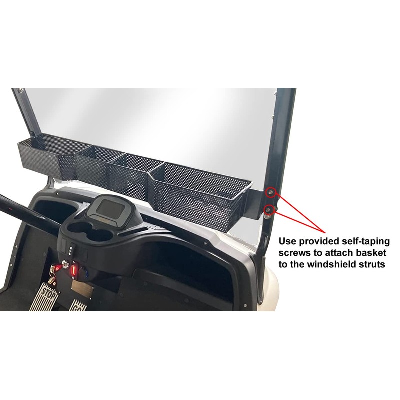 Huskey Inner Front Storage Basket/Dash Organizer Tray Compatible with I-CON