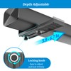 PlusAcc Soundbar Wall Mount, Universal Adjustable Bracket Holder, Black