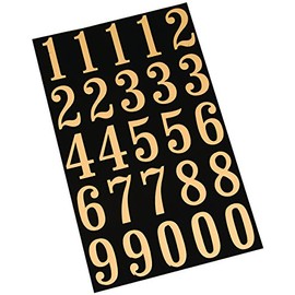 Hy-Ko Packaged Numbers & Letters, DIY Address Number Stickers for Deliveries and Navigation, Self-Adhesive House Decals for Siding, Door, Mailboxes