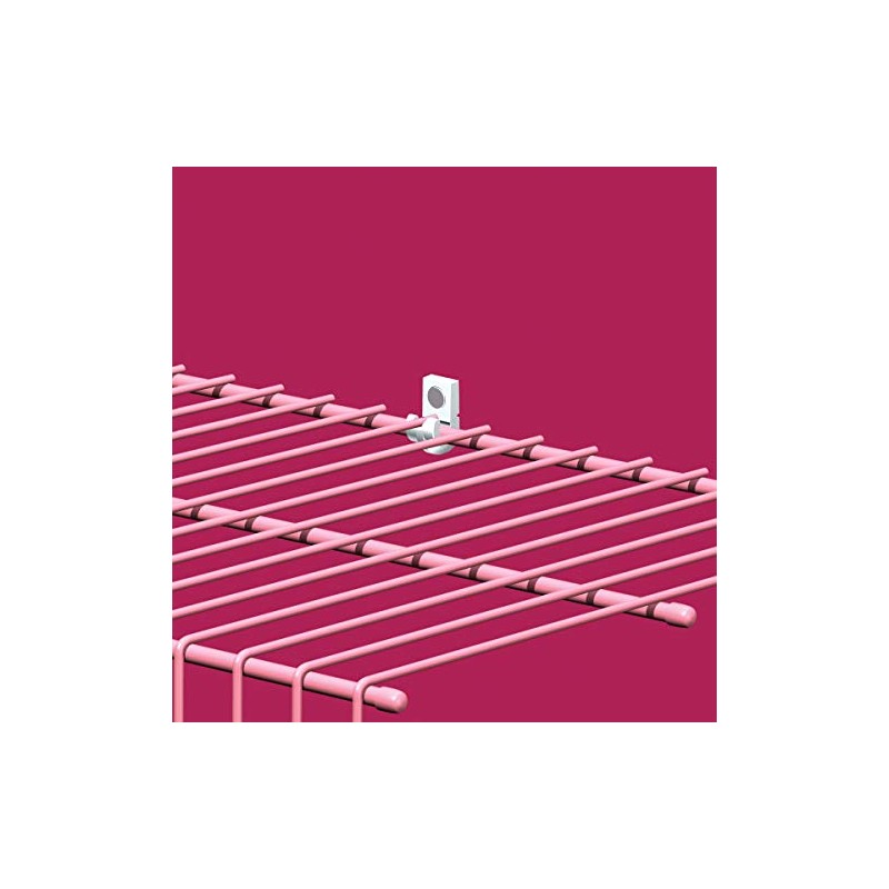 ClosetMaid 56610 Pre-Loaded Wall Clips, White 7-Pack