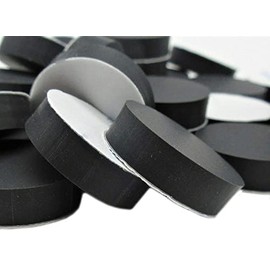 3/4" D Round Rubber Feet Self Adhesive - Black Rubber Feet Self Stick Bumper Pads Black Rubber Bumpers Self Adhesive Rubber Spacer Adhesive Rubber Feet for Laptops Computers Game Consoles (12)