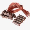 Gebildet 10pcs Brown Security Contact Sensor Window Door Alarm Magnetic