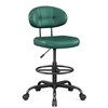 Misolant Drafting Chair, Armless Tall Office Chair with Footrest Ring