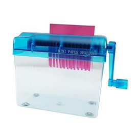 HOME-X Hand Crank Paper Document Shredder, Office and Teaching Supplies