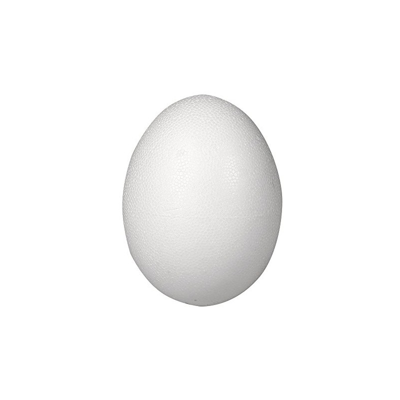 Rayher Styrofoam Egg 2 Pieces 26 cm 2 Half Bowls,