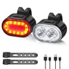 Oderra Luci Bicicletta LED USB Ricaricabile IPX5