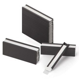LLPT Magnetic Label Holder, Writeable Magnetic Labels for School, Office, Whiteboards, Refrigerators, Magnetic Boards (MH1576), Pack of 50, 15 mm x 76 mm