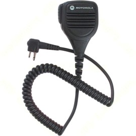 Motorola Original OEM PMMN4013 PMMN4013A Remote Speaker Microphone with 3.5mm Audio Jack, Coiled Cord & Swivel Clip, Intrinsically Safe (Renewed)