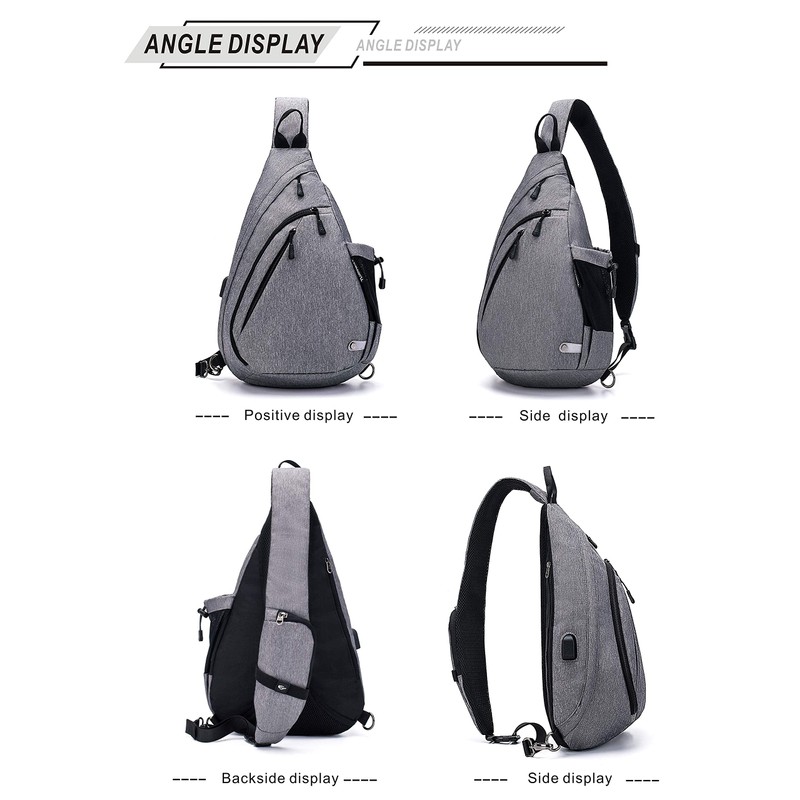 TurnWay Water-Proof Sling Backpack/Crossbody Bag/Shoulder Bag for Travel, Hiking, Cycling,