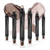LUXAZA 6 PCS Brown Neutral Metallic Eyeshadow Stick Set, Champagne