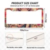 SDMKA Elephant Totem License Plate Frames 2 Pcs 2 Holes