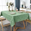 SASTYBALE Flower Jacquard Rectangle Tablecloth 60 x 102 Inch Waterproof