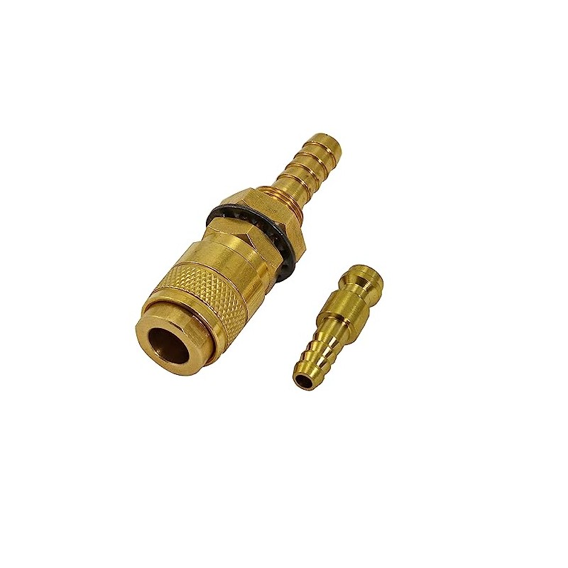 RIVERWELD Argon Quick Connect Fittings Hose Gold Connector for QQ300