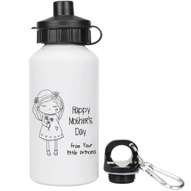 Azeeda 400ml 'Happy Mother's Day From Your Princess' Kids Reusable Water/Drinks Bottle (WT00084217)