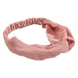 Howard's Boho Elastic Stretchy Headband Hair Accessories for Women (Pink)