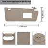 NHILES Left Driver & Right Passenger Side Sun Visors Compatible